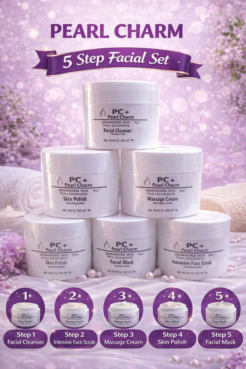 Pearl Charm 5 Step Facial Set – Complete Facial Treatment