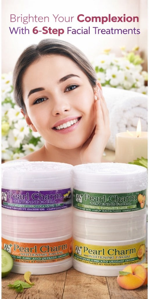 Pearl Charm 6-Step Whitening Facial System – Complete Kit