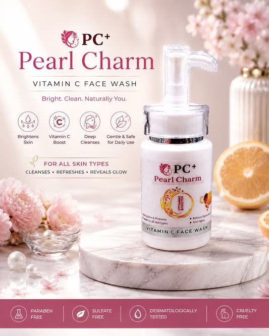 Pearl Charm Vitamin C Face Wash – Brightening & Deep Cleansing