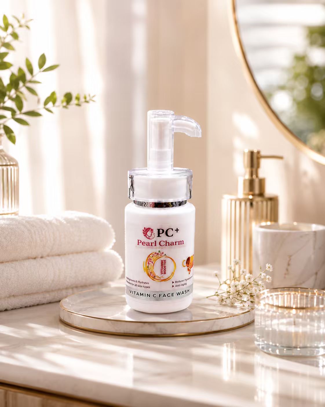 Pearl Charm Vitamin C Face Wash – Brightening & Deep Cleansing