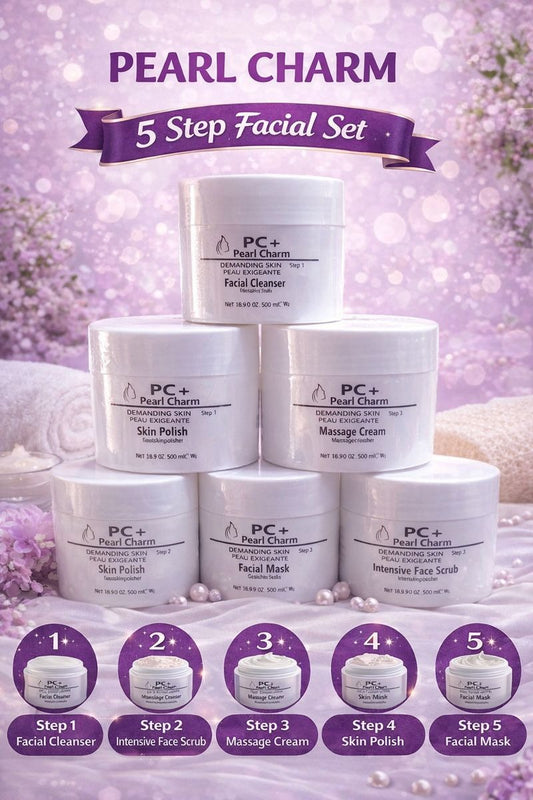 Pearl Charm 5 Step Facial Set – Complete Facial Treatment