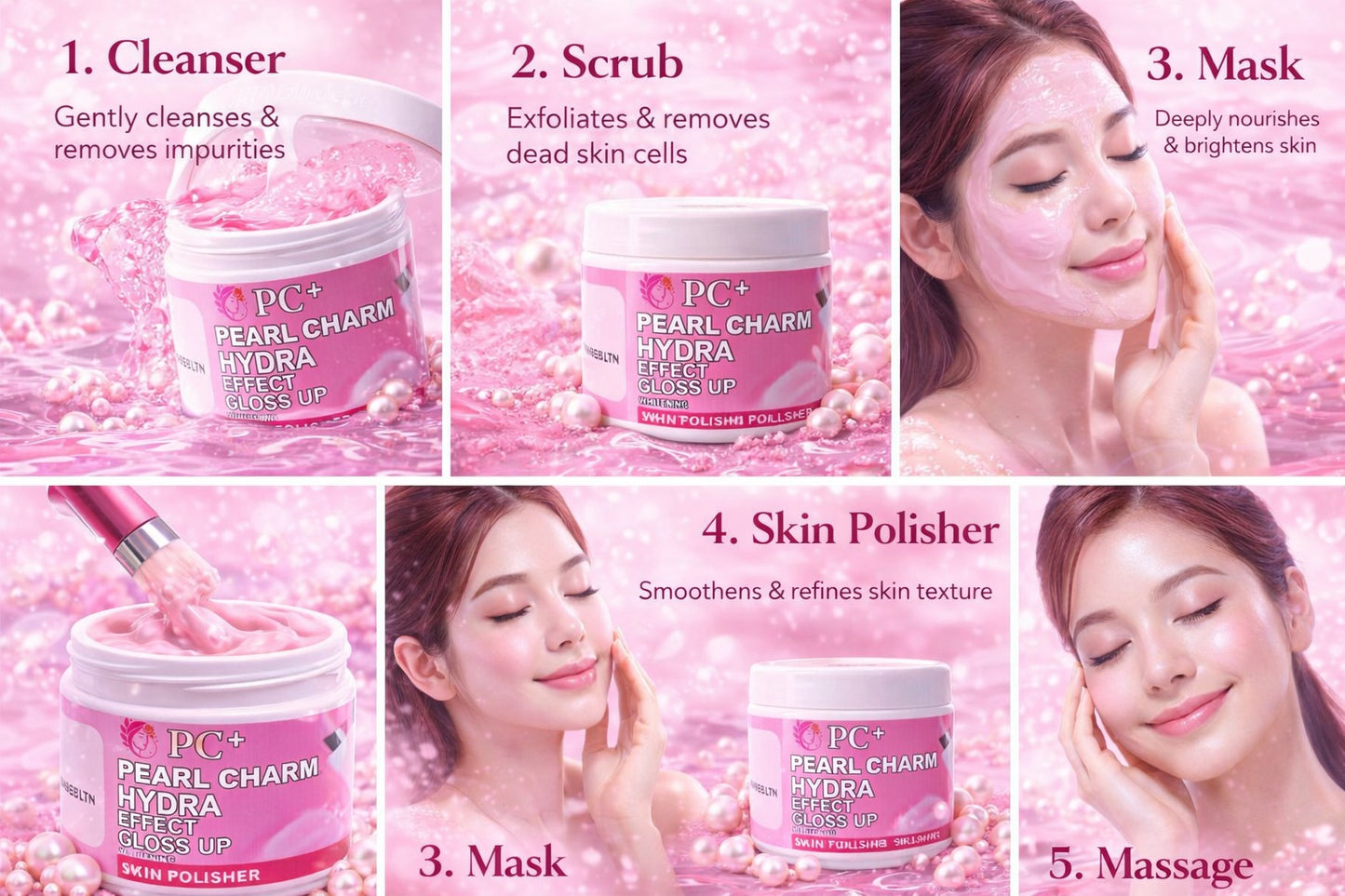 Pearl Charm Hydra Effect Gloss Up Skin Polisher – Whitening Facial