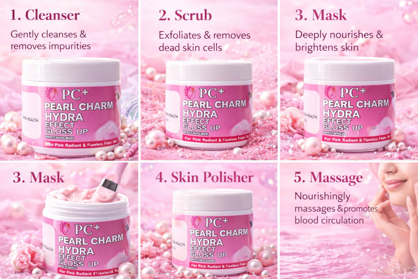 Pearl Charm Hydra Effect Gloss Up Skin Polisher – Whitening Facial