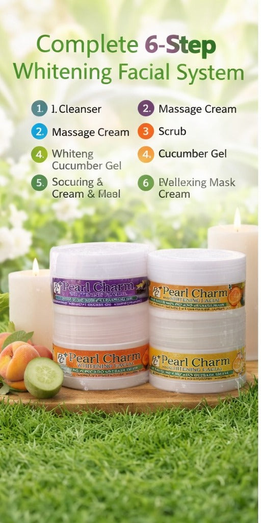 Pearl Charm 6-Step Whitening Facial System – Complete Kit