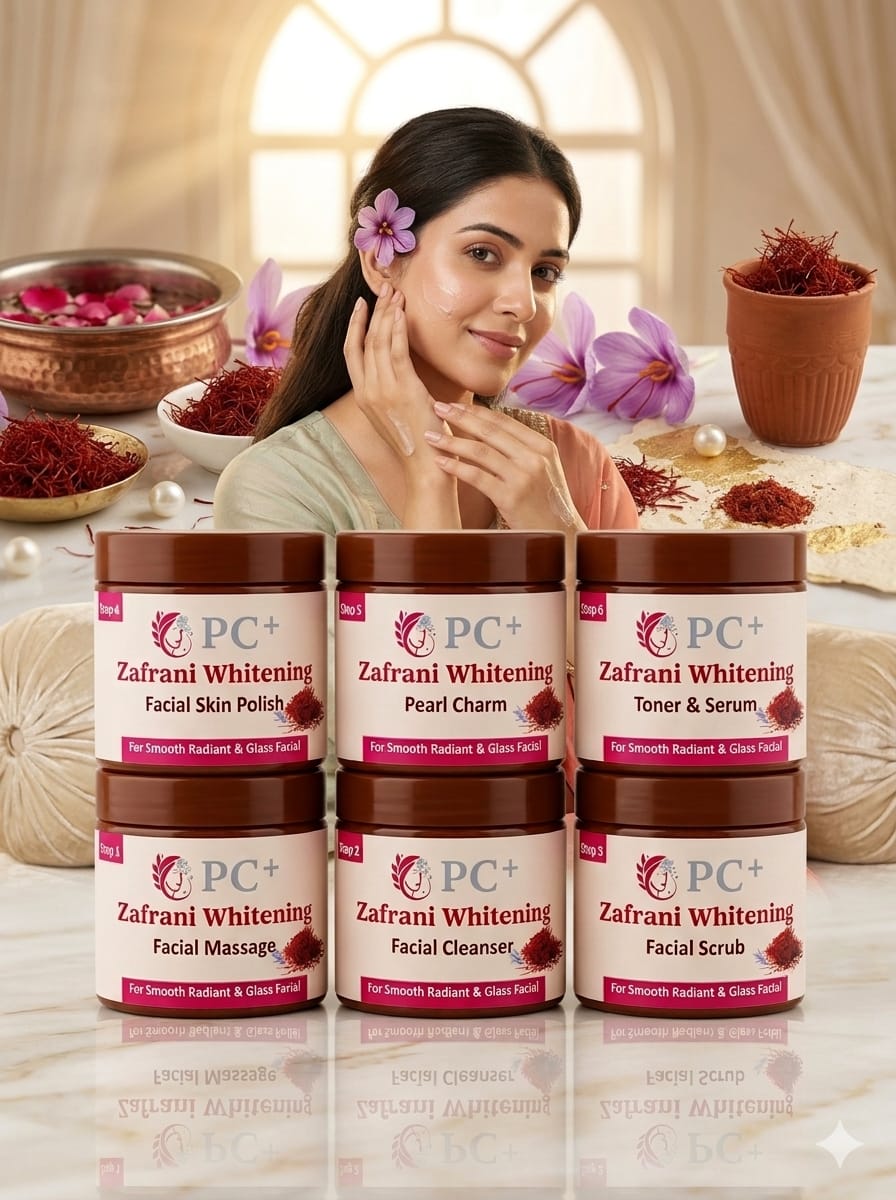 Pearl Charm Zafrani Whitening Facial Kit – Saffron Glass Skin System