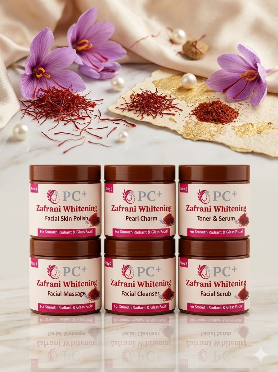 Pearl Charm Zafrani Whitening Facial Kit – Saffron Glass Skin System